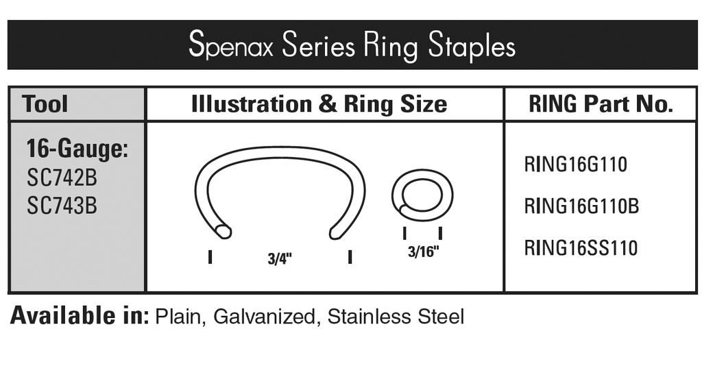 B-1024-4, Stainless Steel E Type Retaining Ring B-1024
