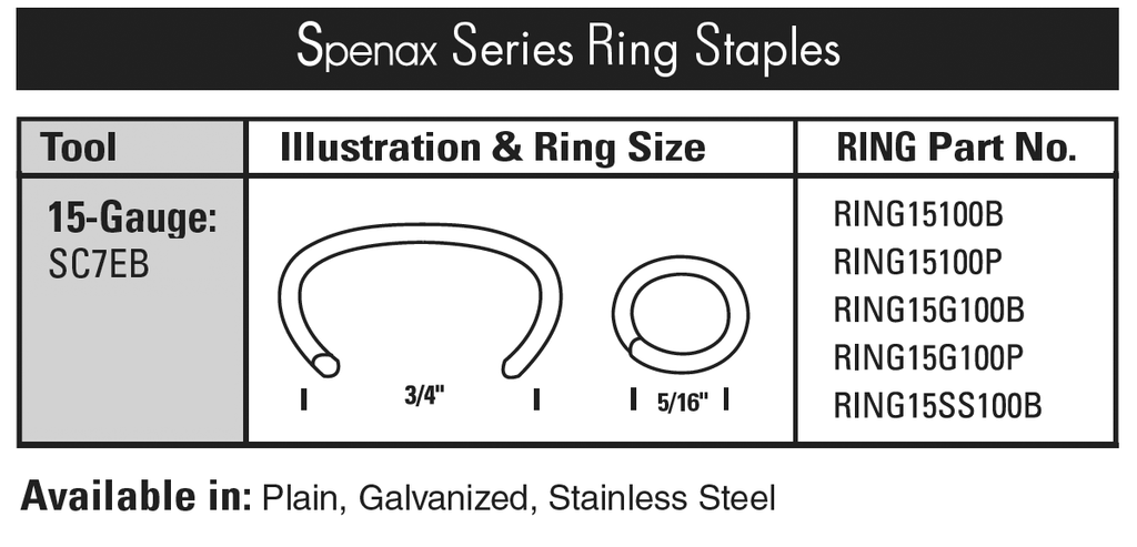 B-1024-4, Stainless Steel E Type Retaining Ring B-1024
