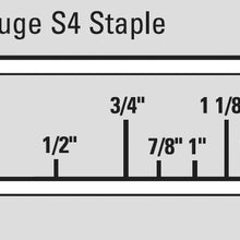 16 GAUGE S4 SERIES STAPLER, 1/2" CROWN X 1/2" - 1-1/2" LEG